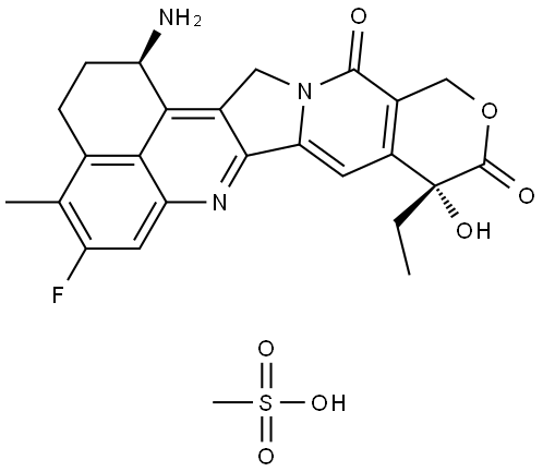 (1R,9R)-Exatecan mesylate Structure