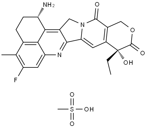 (1S,9R)-Exatecan mesylate Structure