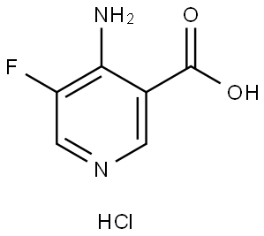 4-Amino-5-fluoro-nicotinic acid hydrochloride 구조식 이미지