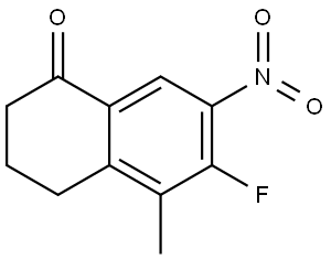 6-Fluoro-5-methyl-7-nitro-3,4-dihydronaphthalen-1(2H)-one Structure