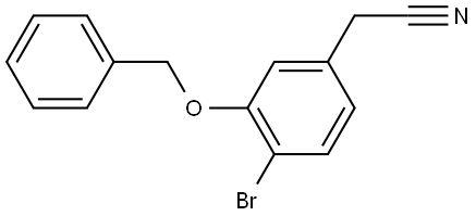 2-[3-(Benzyloxy)-4-bromophenyl]acetonitrile Structure