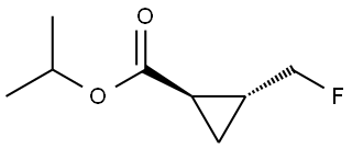 Cyclopropanecarboxylic acid, 2-(fluoromethyl)-, 1-methylethyl ester, (1R,2R)-rel- (ACI) Structure