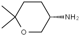 2H-Pyran-3-amine, tetrahydro-6,6-dimethyl-, (3S)- Structure