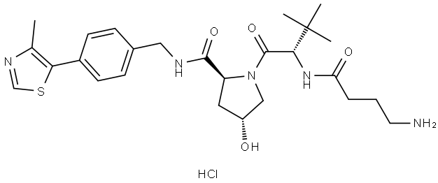 (S,R,S)-AHPC-C3-NH2 hydrochloride/VH032-C3-NH2 Structure