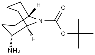 tert-butyl endo-2-amino-9-azabicyclo[3.3.1]nonane-9-carboxylate Structure