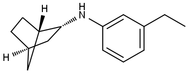 endo-N-(3-ethylphenyl)norbornan-2-amine 구조식 이미지