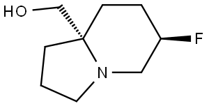 ((6R,8aS)-6-Fluorooctahydroindolizin-8a-yl)methanol Structure