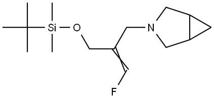 2-(3-azabicyclo[3.1.0]hexan-3-ylmethyl)-3-fluoro-allyloxy]-tert-butyl-dimethyl-silane Structure