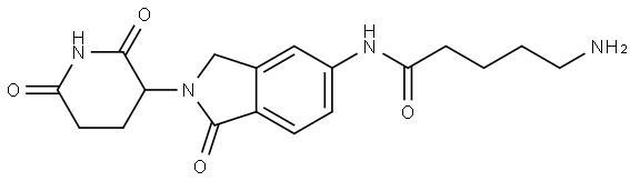 Lenalidomide-5'-CO-C4-NH2 구조식 이미지