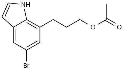 3-(5-bromo-1H-indol-7-yl)propyl acetate 구조식 이미지