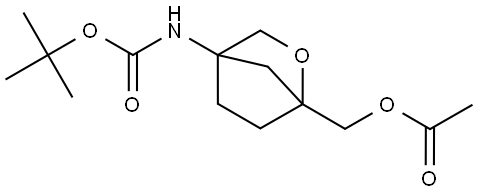 4-(tert-butoxycarbonylamino)-2-oxabicyclo[2.2.1]heptan-1-yl]methyl acetate 구조식 이미지