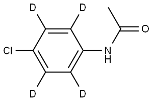 N-(4-chloro-2,3,5,6-tetradeuterio-phenyl)acetamide 구조식 이미지