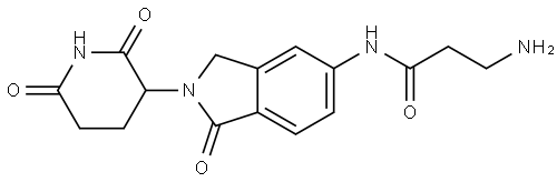 Lenalidomide-5'-CO-C2-NH2 구조식 이미지