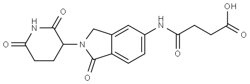 Lenalidomide-5'-CO-C2-COOH Structure