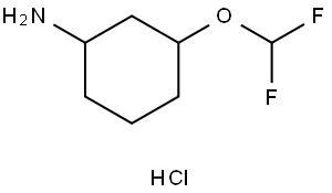 3-(difluoromethoxy)cyclohexan-1-amine hydrochloride Structure