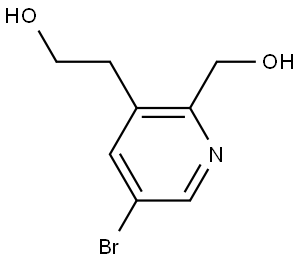 2-[5-bromo-2-(hydroxymethyl)-3-pyridyl]ethanol Structure