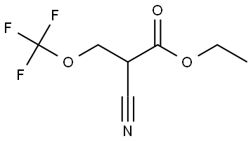 ethyl 2-cyano-3-(trifluoromethoxy)propanoate Structure