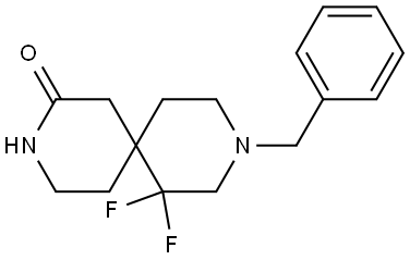 3-benzyl-5,5-difluoro-3,9-diazaspiro[5.5]undecan-10-one Structure