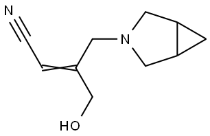 (Z)-3-(3-azabicyclo[3.1.0]hexan-3-ylmethyl)-4-hydroxy-but-2-enenitrile Structure