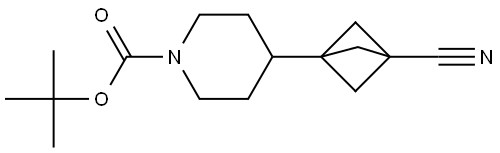 1-Boc-4-(3-cyanobicyclo[1.1.1]pentan-1-yl)piperidine Structure