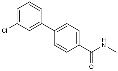 1,1'-Biphenyl]-4-carboxamide, 3'-chloro-N-methyl- Structure