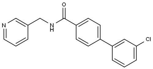 1,1'-Biphenyl]-4-carboxamide, 3'-chloro-N-(3-pyridinylmethyl)- Structure