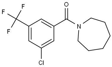 Methanone, [3-chloro-5-(trifluoromethyl)phenyl](hexahydro-1H-azepin-1-yl)- Structure