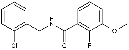 Benzamide, N-[(2-chlorophenyl)methyl]-2-fluoro-3-methoxy- Structure