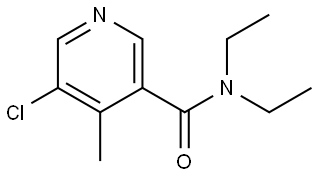 5-chloro-N,N-diethyl-4-methylnicotinamide Structure