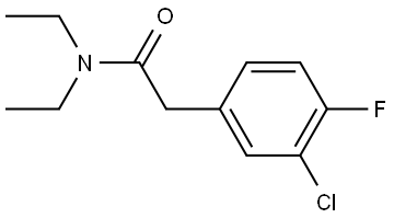 Benzeneacetamide, 3-chloro-N,N-diethyl-4-fluoro- Structure