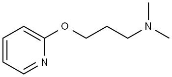 N,N-dimethyl-3-(pyridin-2-yloxy)propan-1-amine 구조식 이미지