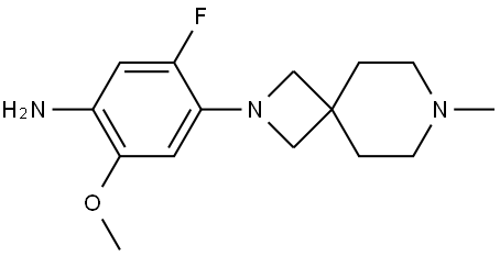 5-fluoro-2-methoxy-4-(7-methyl-2,7-diazaspiro[3.5]nonan-2-yl)aniline Structure