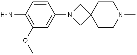 2-methoxy-4-(7-methyl-2,7-diazaspiro[3.5]nonan-2-yl)aniline Structure