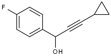 3-cyclopropyl-1-(4-fluorophenyl)prop-2-yn-1-ol Structure