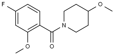 Methanone, (4-fluoro-2-methoxyphenyl)(4-methoxy-1-piperidinyl)- Structure