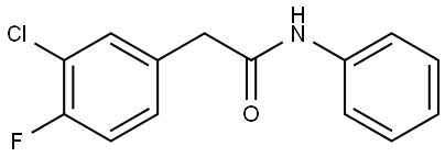 Benzeneacetamide, 3-chloro-4-fluoro-N-phenyl- Structure