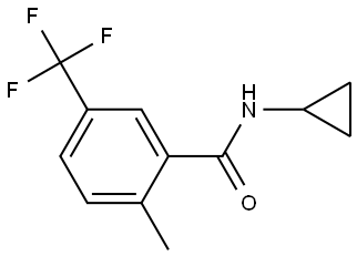 Benzamide, N-cyclopropyl-2-methyl-5-(trifluoromethyl)- Structure