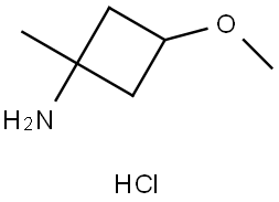 3-Methoxy-1-methylcyclobutanamine Hydrochloride Structure