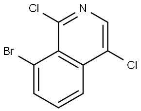 8-Bromo-1,4-dichloroisoquinoline 구조식 이미지