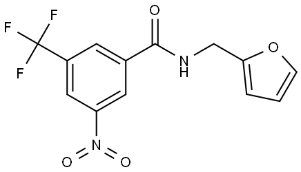 N-(furan-2-ylmethyl)-3-nitro-5-(trifluoromethyl)benzamide Structure