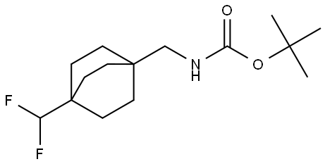 tert-butyl ((4-(difluoromethyl)bicyclo[2.2.2]octan-1-yl)methyl)carbamate Structure