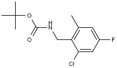 tert-Butyl 2-chloro-4-fluoro-6-methylbenzylcarbamate Structure