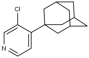 Pyridine, 3-chloro-4-tricyclo[3.3.1.13,7]dec-1-yl- Structure