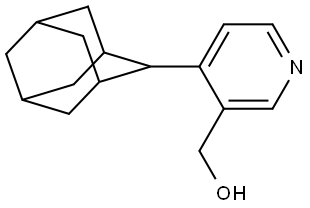 3-Pyridinemethanol, 4-tricyclo[3.3.1.13,7]dec-2-yl- Structure