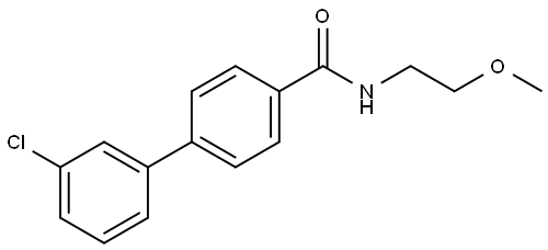 1,1'-Biphenyl]-4-carboxamide, 3'-chloro-N-(2-methoxyethyl)- Structure