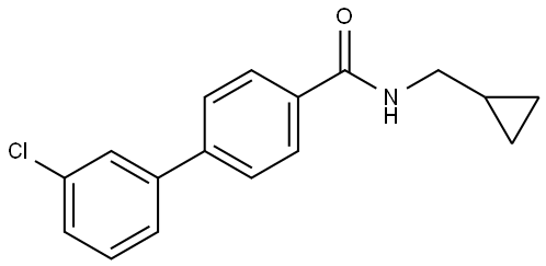 1,1'-Biphenyl]-4-carboxamide, 3'-chloro-N-(cyclopropylmethyl)- Structure