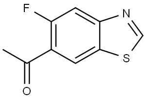 Ethanone, 1-(5-fluoro-6-benzothiazolyl)- Structure