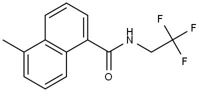 1-Naphthalenecarboxamide, 5-methyl-N-(2,2,2-trifluoroethyl)- Structure