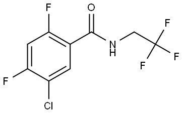 5-chloro-2,4-difluoro-N-(2,2,2-trifluoroethyl)benzamide Structure