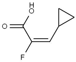 2-Propenoic acid, 3-cyclopropyl-2-fluoro-, (2E)- Structure